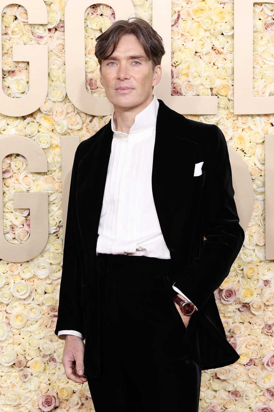 BEVERLY HILLS, CALIFORNIA - JANUARY 07: Cillian Murphy attends the 81st Annual Golden Globe Awards at The Beverly Hilton on January 07, 2024 in Beverly Hills, California. (Photo by Kevin Mazur/Getty Images)