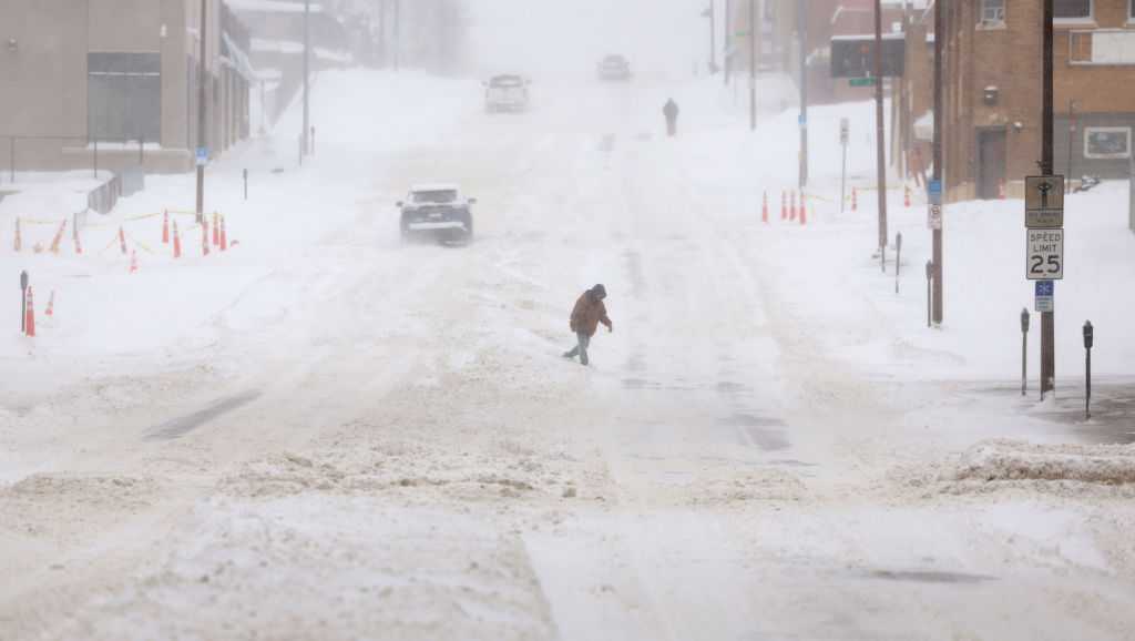 Iowa counties shelter in place as blizzard rages on
