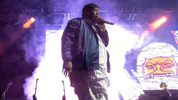 TAMPA, FLORIDA - FEBRUARY 18: Killer Mike performs at the 2024 Gasparilla Music Festival on February 18, 2024 in Tampa, Florida. (Photo by Astrida Valigorsky/Getty Images)