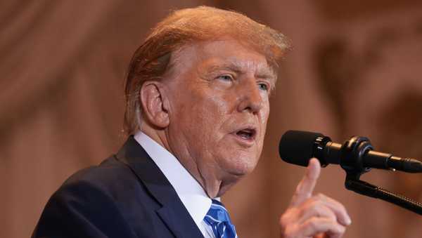 PALM BEACH, FLORIDA - MARCH 05: Republican presidential candidate, former President Donald Trump speaks at an-election night watch party at Mar-a-Lago on March 5, 2024 in West Palm Beach, Florida. Sixteen states held their primaries and caucuses today as part of Super Tuesday. (Photo by Win McNamee/Getty Images)