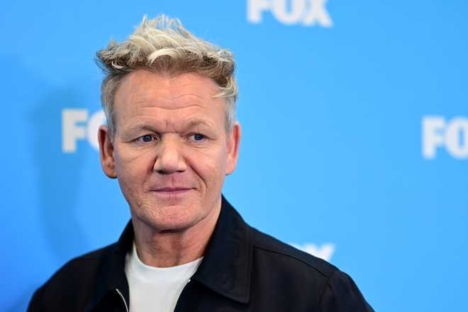 Gordon Ramsay attends the 2024 Fox Upfront at the Ritz-Carlton Nomad in New York City on May 13, 2024.