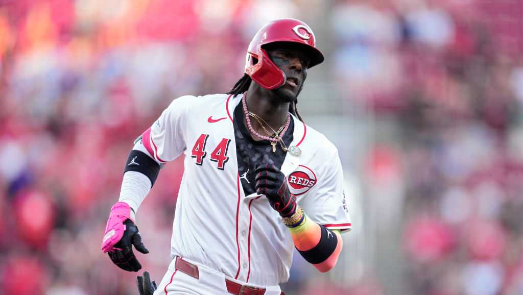 Elly De La Cruz slams homer on the anniversary of his MLB debut, Reds ...