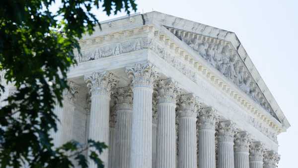 A view of the US Supreme Court in Washington, DC, June 13, 2024. The Court on June 13 rejected restrictions imposed by a lower court on an abortion pill widely used in the US to terminate pregnancies. The court, in a unanimous opinion, said the anti-abortion groups and physicians challenging the medication, mifepristone, lacked the legal standing to bring the case. (Photo by SAUL LOEB / AFP) (Photo by SAUL LOEB/AFP via Getty Images)