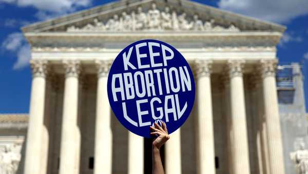 WASHINGTON, DC - JUNE 24: An abortion rights advocate participates in a protest outside of the U.S. Supreme Court Building on June 24, 2024 in Washington, DC. Abortion rights and anti-abortion rights activists demonstrated outside the U.S. Supreme Court to mark two years since the court's Dobbs v. Jackson Women's Health Organization ruling, which reversed federal protections for access to abortions. (Photo by Anna Moneymaker/Getty Images)