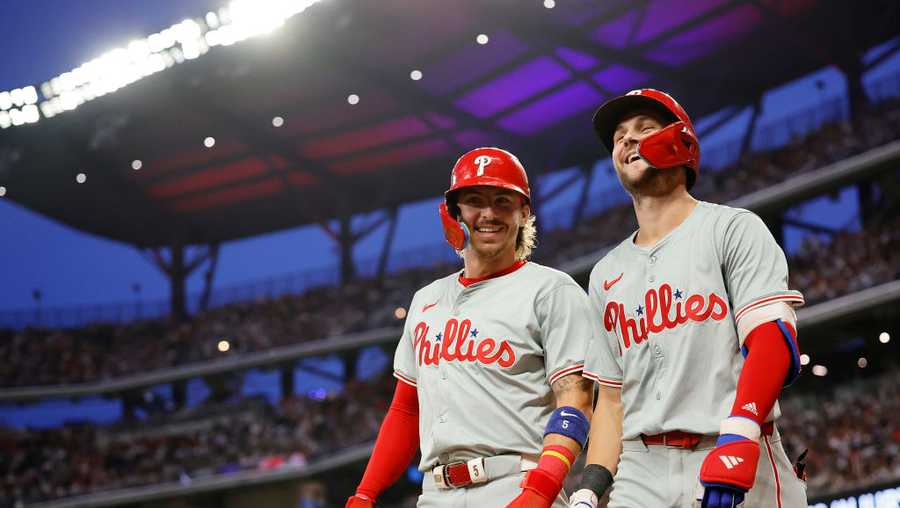 Trea Turner's two home runs power Phillies past Braves 8-6