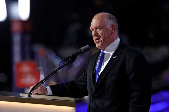 Former&#x20;acting&#x20;Director&#x20;of&#x20;Immigration&#x20;and&#x20;Customs&#x20;Enforcement&#x20;Thomas&#x20;Homan&#x20;speaks&#x20;during&#x20;the&#x20;third&#x20;day&#x20;of&#x20;the&#x20;2024&#x20;Republican&#x20;National&#x20;Convention&#x20;at&#x20;the&#x20;Fiserv&#x20;Forum&#x20;in&#x20;Milwaukee,&#x20;Wisconsin,&#x20;on&#x20;July&#x20;17,&#x20;2024.&#x20;Days&#x20;after&#x20;he&#x20;survived&#x20;an&#x20;assassination&#x20;attempt,&#x20;Donald&#x20;Trump&#x20;won&#x20;the&#x20;formal&#x20;nomination&#x20;as&#x20;the&#x20;Republican&#x20;presidential&#x20;candidate&#x20;and&#x20;picked&#x20;Ohio&#x20;U.S.&#x20;Sen.&#x20;JD&#x20;Vance&#x20;as&#x20;his&#x20;running&#x20;mate.