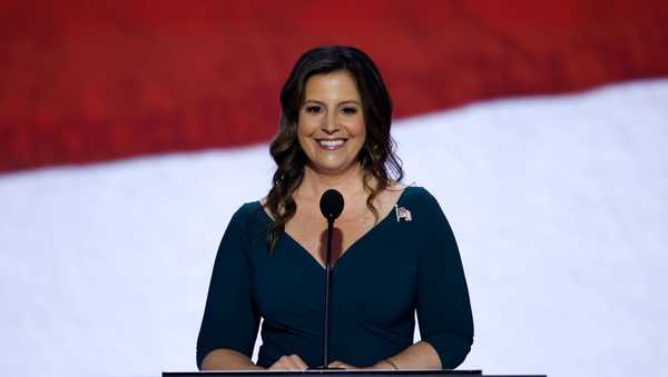 House Republican Conference Chair Rep. Elise Stefanik (R-NY) speaks on stage on the second day of the Republican National Convention at the Fiserv Forum on July 16, 2024 in Milwaukee, Wisconsin.