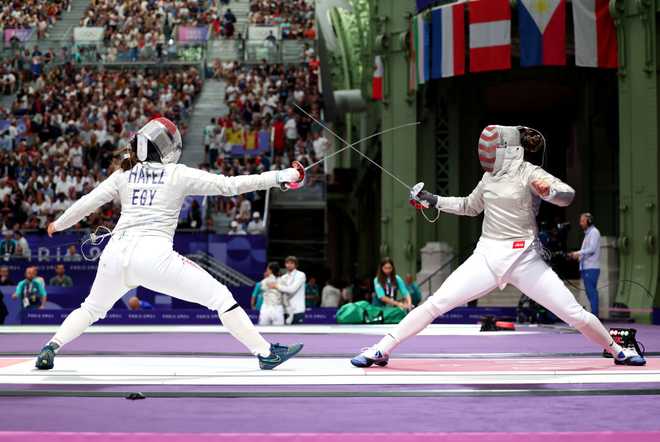 Egyptian fencer Nada Hafez has revealed that she fought at the Paris  Olympics while seven months pregnant