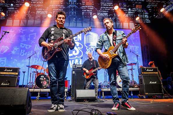 NOTODDEN, NORWAY - AUGUST 02: Mike Zito (l) and Albert Castiglia of Blood Brothers perform on stage at the Notodden Blues Festival on August 02, 2024 in Notodden, Norway. (Photo by Per Ole Hagen/Redferns)