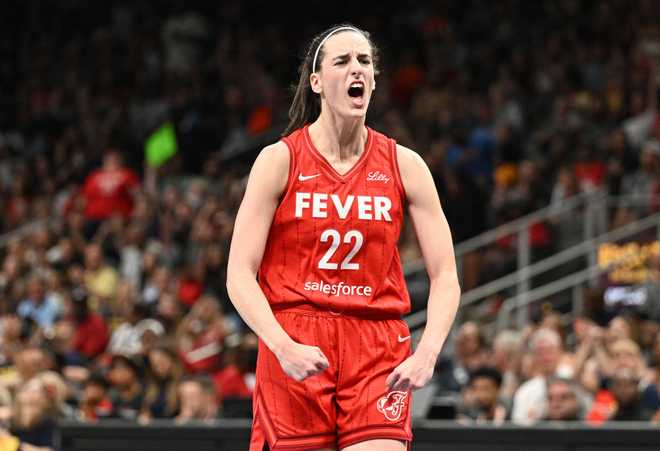 ATLANTA,&#x20;GEORGIA&#x20;-&#x20;AUGUST&#x20;26&#x3A;&#x20;Caitlin&#x20;Clark&#x20;&#x23;22&#x20;of&#x20;the&#x20;Indiana&#x20;Fever&#x20;reacts&#x20;against&#x20;the&#x20;Atlanta&#x20;Dream&#x20;on&#x20;August&#x20;26,&#x20;2024&#x20;at&#x20;State&#x20;Farm&#x20;Arena&#x20;in&#x20;Atlanta,&#x20;Georgia.&#x20;NOTE&#x20;TO&#x20;USER&#x3A;&#x20;User&#x20;expressly&#x20;acknowledges&#x20;and&#x20;agrees&#x20;that,&#x20;by&#x20;downloading&#x20;and&#x20;or&#x20;using&#x20;this&#x20;photograph,&#x20;User&#x20;is&#x20;consenting&#x20;to&#x20;the&#x20;terms&#x20;and&#x20;conditions&#x20;of&#x20;the&#x20;Getty&#x20;Images&#x20;License&#x20;Agreement.&#x20;&#x28;Photo&#x20;by&#x20;Paras&#x20;Griffin&#x2F;Getty&#x20;Images&#x29;