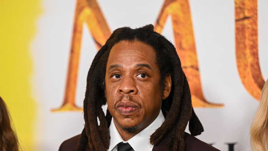Jay-Z at the "Mufasa: The Lion King" premiere at Dolby Theatre on December 09, 2024 in Los Angeles, California.