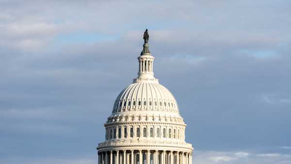 A view of the United States Capitol in Washington, D.C., United States, on January 18, 2025.