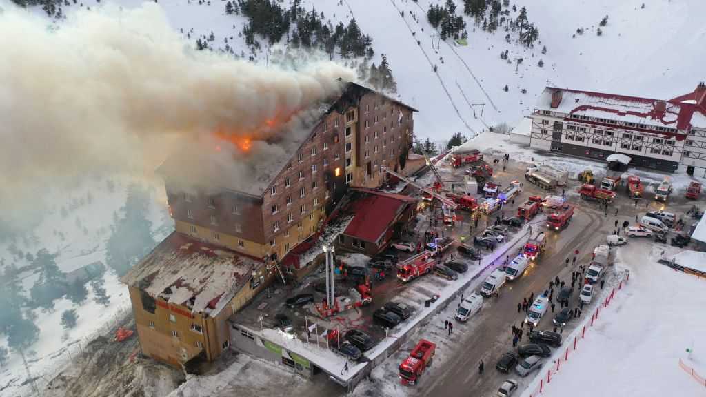 Turkey hotel fire kills 66 at ski resort