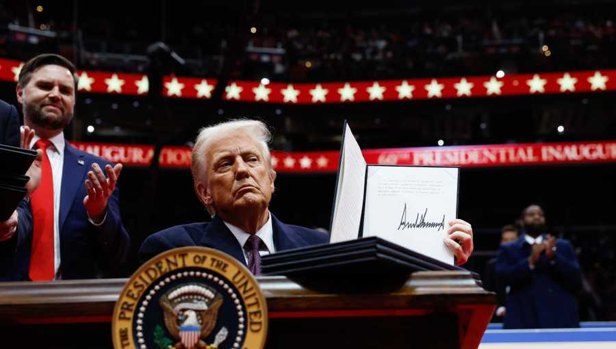 All the executive orders Donald Trump signed during his inauguration parade