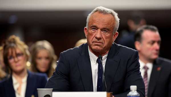 Robert F. Kennedy Jr., U.S. President Donald Trump's nominee for Secretary of Health and Human Services testifies during his Senate Finance Committee confirmation hearing at the Dirksen Senate Office Building on January 29, 2025 in Washington, DC.