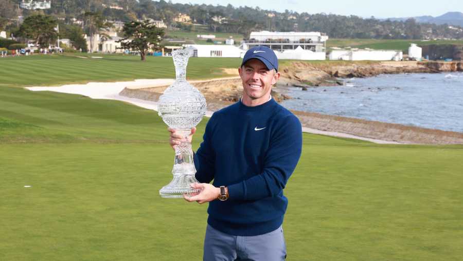 Rory McIlroy overpowers Pebble Beach and wins in a runaway