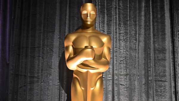 An Oscar statue is seen on February 25, 2025 during a preview of the 97th Annual Academy Awards Governors Ball at the Ray Dolby Ballroom in Hollywood, California. (Photo by Frederic J. BROWN / AFP) (Photo by FREDERIC J. BROWN/AFP via Getty Images)          