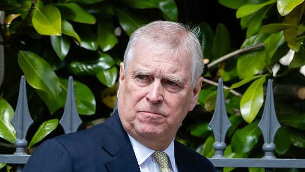 Prince Andrew, Duke of York attends the Easter service at St George's Chapel on April 20, 2025 in Windsor, England.