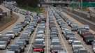 Cars in traffic