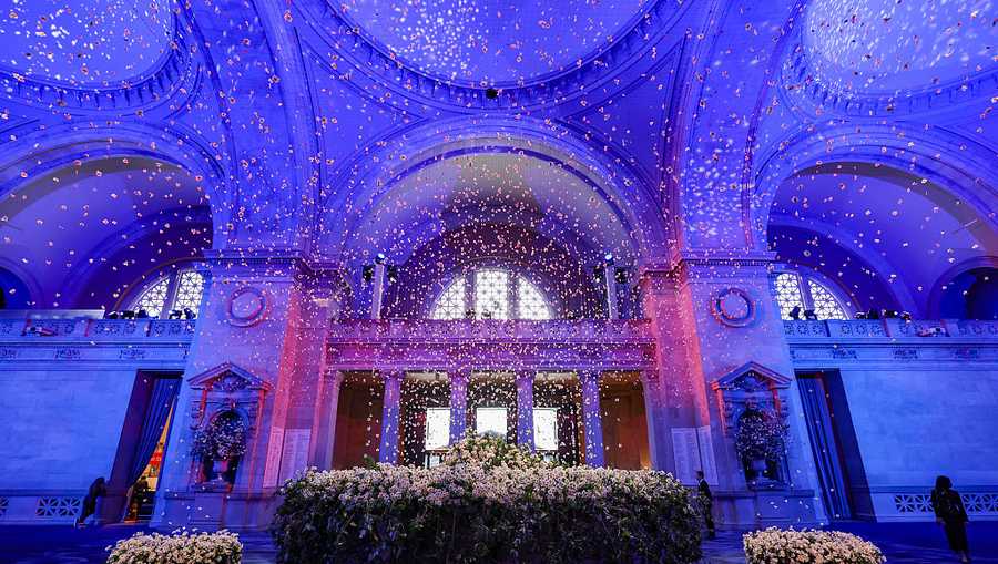 NEW YORK, NEW YORK - MAY 05: (Exclusive Coverage) A view inside the venue for the 2025 Met Gala Celebrating &quot;Superfine: Tailoring Black Style&quot; at Metropolitan Museum of Art on May 05, 2025 in New York City.  (Photo by Cindy Ord/MG25/Getty Images for The Met Museum/Vogue)