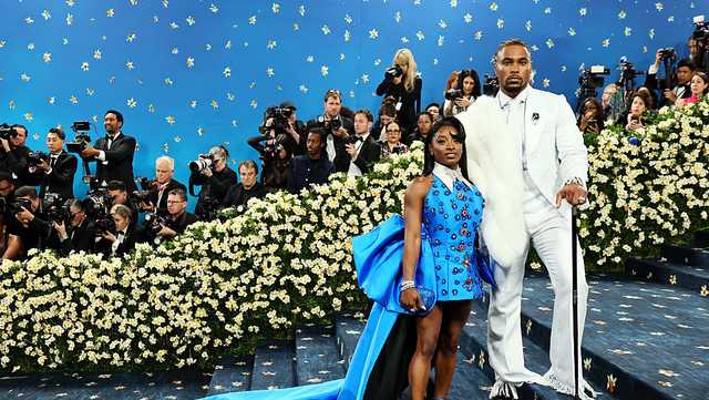 Simone Biles and Jonathan Owens make Met Gala appearance a day before anniversary