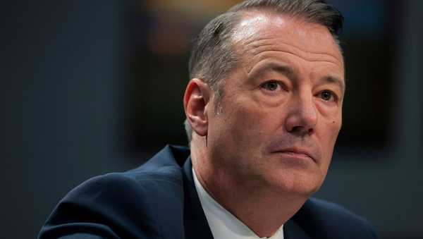 WASHINGTON, DC - MAY 14: Acting Director of U.S. Immigration and Customs Enforcement (ICE) Todd Lyons testifies during a hearing before the House Appropriations Committee on Capitol Hill on May 14, 2025 in Washington, DC. Lyons testified before the Homeland Security Subcommittee amidst a recent rise in ICE raids in communities throughout the United States.  (Photo by Anna Moneymaker/Getty Images)