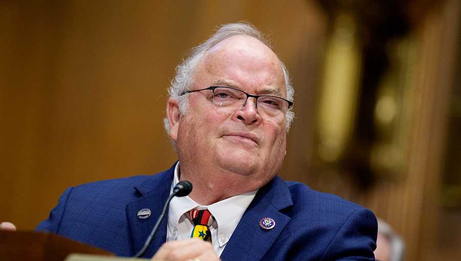 WASHINGTON, DC - MAY 20: Former Rep. Billy Long (R-MO), U.S. President Donald Trump&apos;s nominee to be Internal Revenue Service Commissioner, appears during a Senate Finance Committee nomination hearing on Capitol Hill on May 20, 2025 in Washington, DC. The IRS has had four acting commissioners since U.S. President Donald Trump took office in January. (Photo by Andrew Harnik/Getty Images)