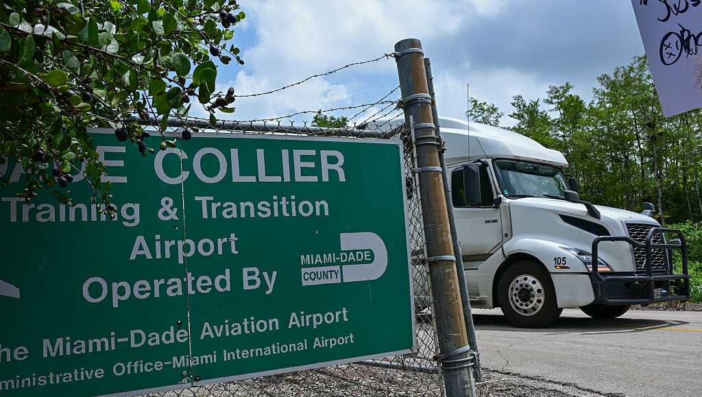 Florida's 'Alligator Alcatraz' detention center to receive its first immigrants