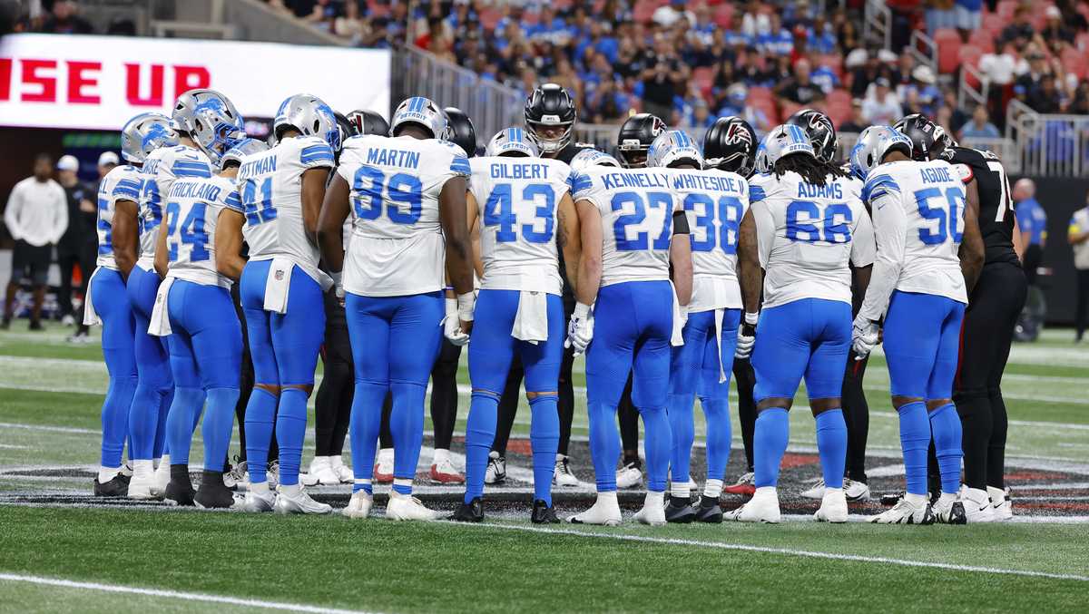 Detroit Lions player says he's 'all good' after scary head injury ...