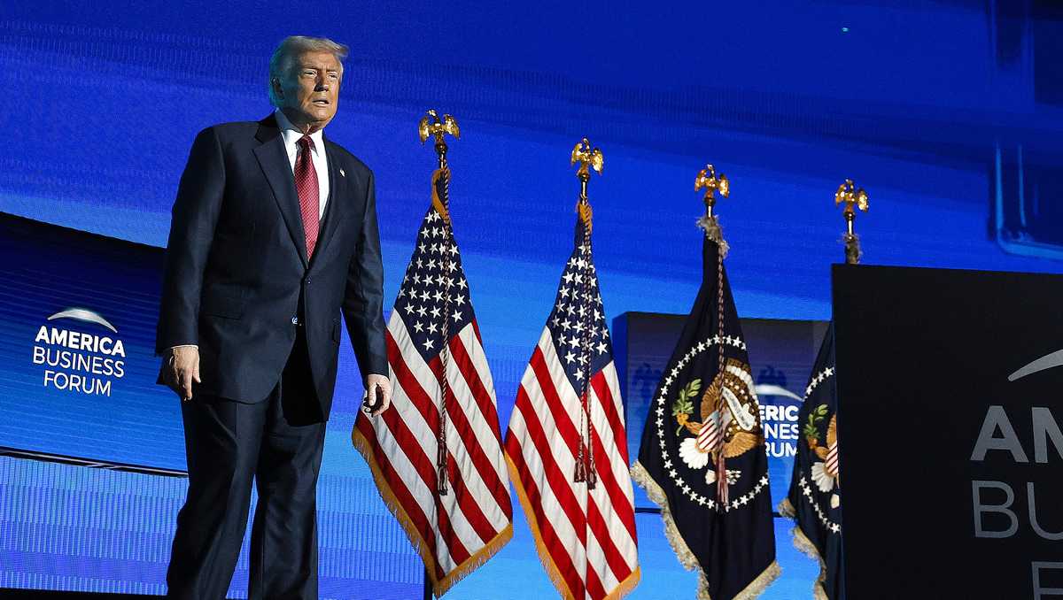 Trump lands in Miami to speak about his economic agenda on the anniversary of his election win