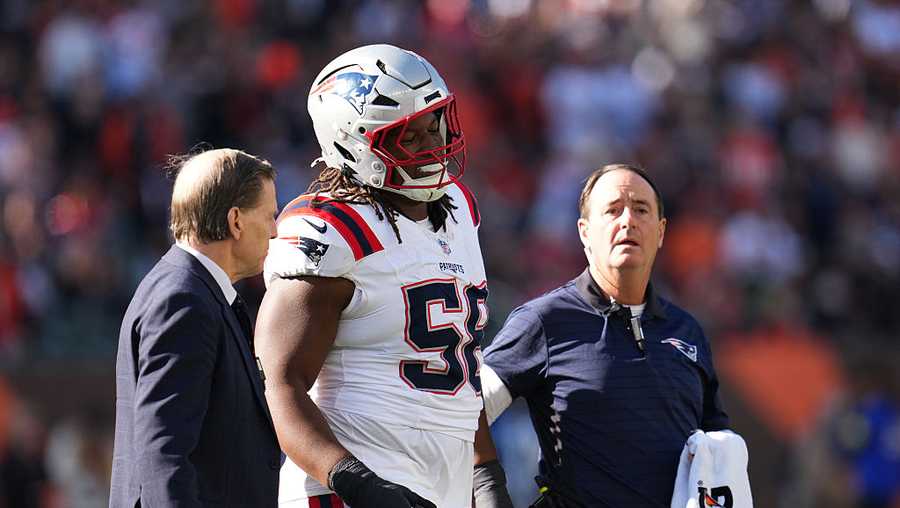 Patriots offensive linemen Will Campbell, Jared Wilson injured