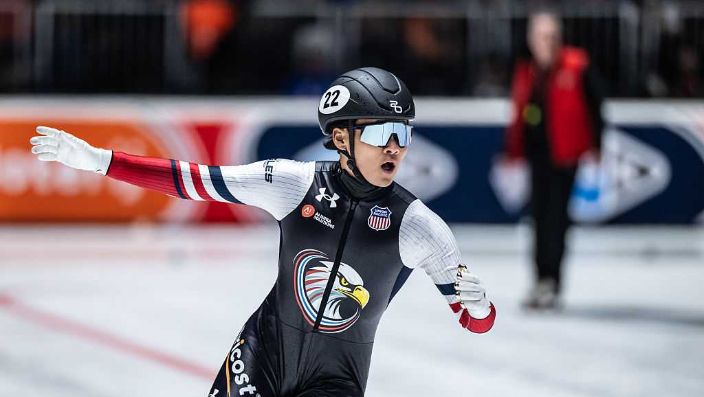 Andrew Heo, son of South Korean immigrants, competing for US Olympic speed skating