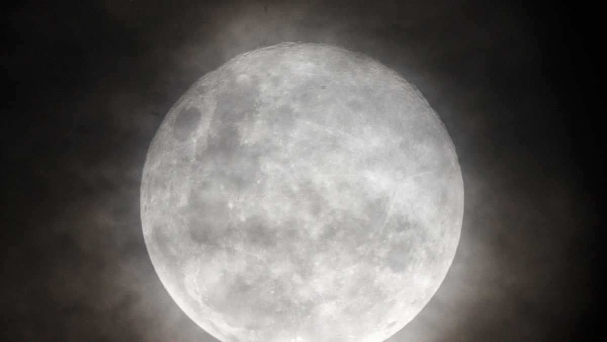 Photos show the last supermoon of the year shining in December skies