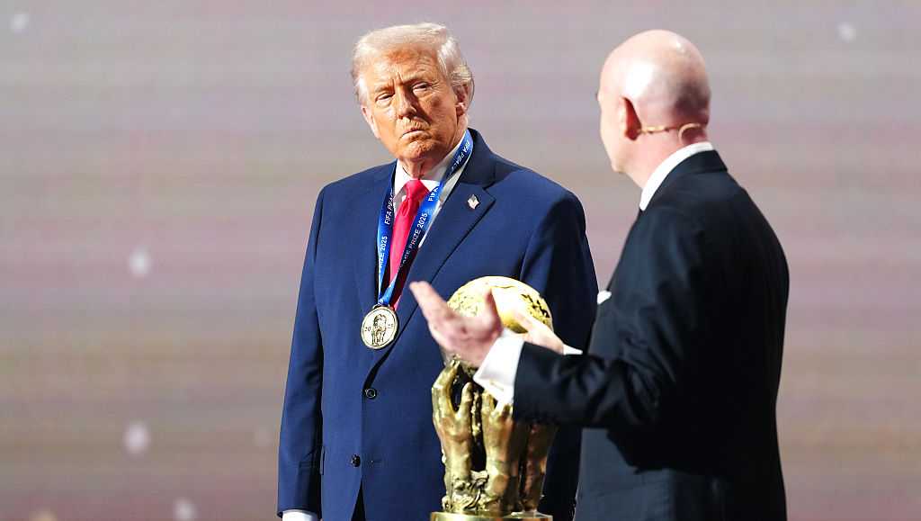 President Donald Trump awarded FIFA peace prize at World Cup draw