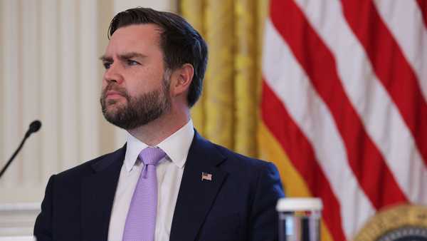 WASHINGTON, DC - JANUARY 09: U.S. Vice President JD Vance looks on during a meeting with oil and gas executives in the East Room of the White House on January 9, 2026 in Washington, DC. Trump is holding the meeting to discuss plans for investment in Venezuela after ousting its leader Nicolás Maduro. (Photo by Alex Wong/Getty Images)