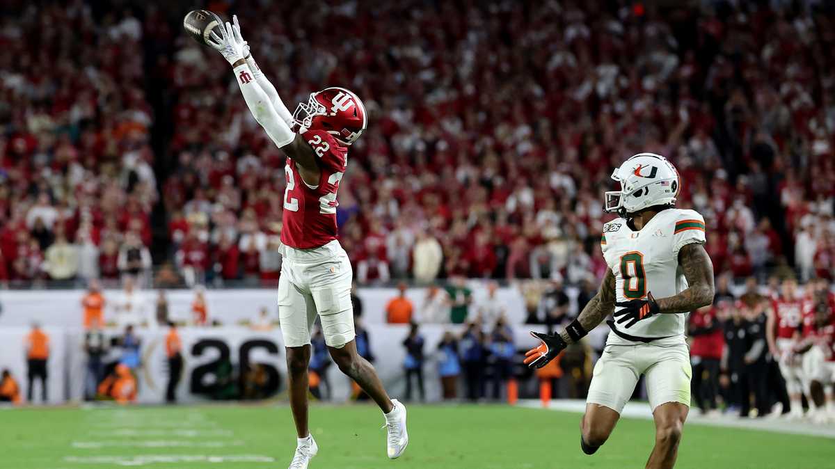Indiana completes perfect season with win over Miami in national championship game