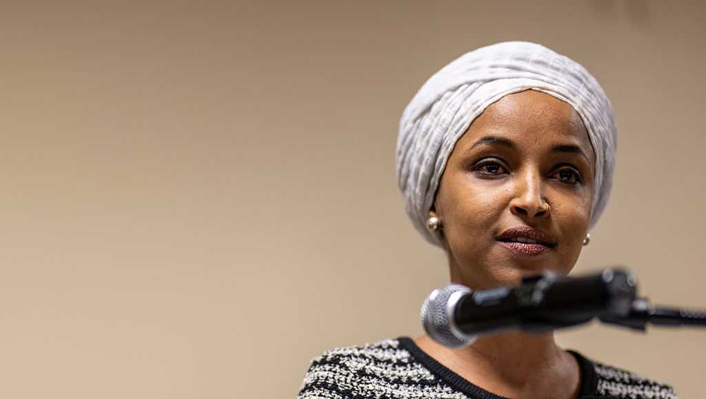 Man arrested after spraying unknown substance on Rep. Ilhan Omar at Minneapolis town hall