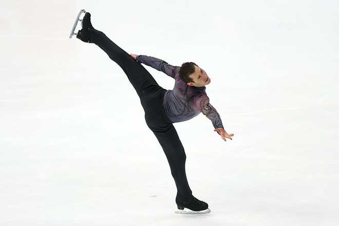 ST LOUIS, MISSOURI - JANUARY 10: Jason Brown competes in the Championship Men&amp;apos;s Free Skate during the 2026 United States Figure Skating Championships at Enterprise Center on January 10, 2026 in St Louis, Missouri. ( (Photo by Matthew Stockman/Getty Images)