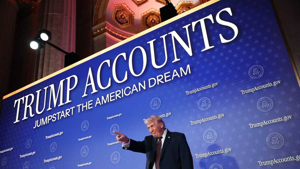 A Super Bowl ad says every American child will get a free Trump Account. Is that true?