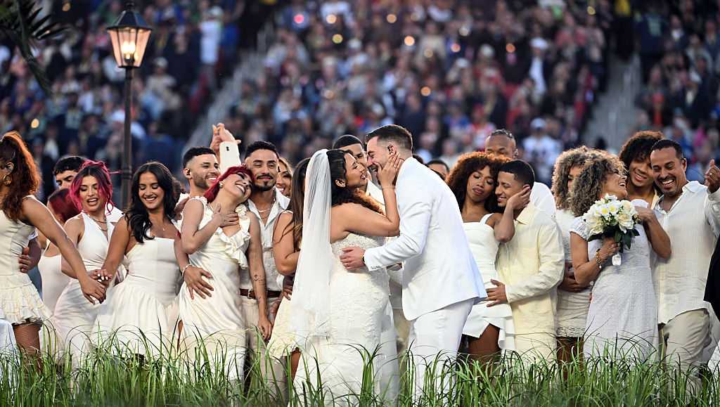 The wedding during Bad Bunny’s halftime show was real