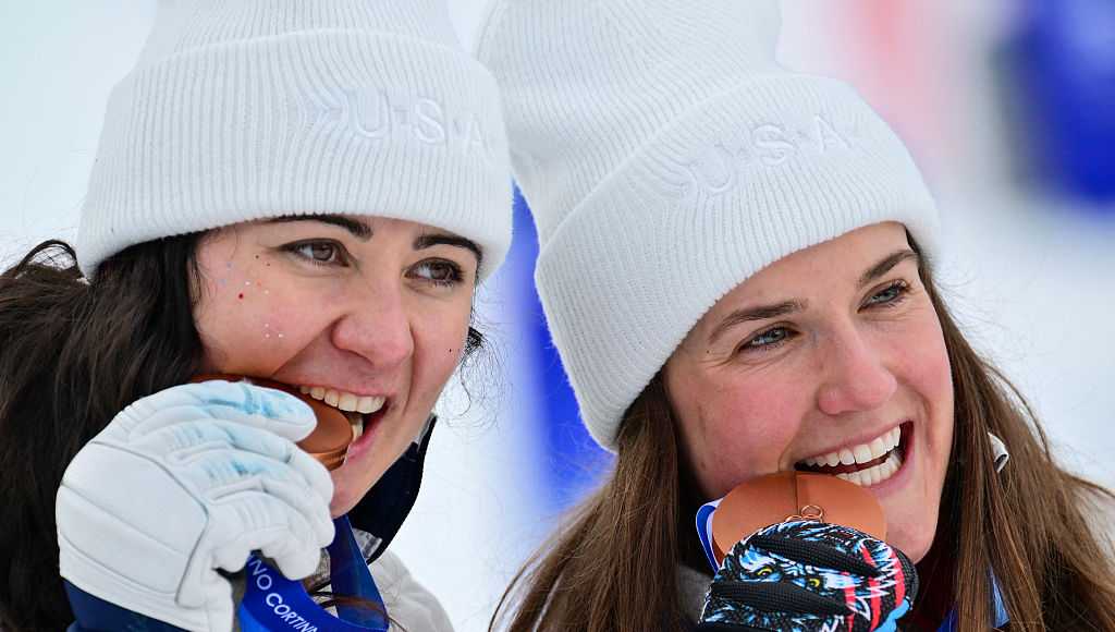Paula Moltzan, Jackie Wiles medal in women's team combined event