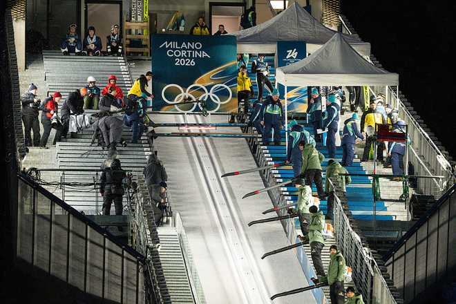 Inrun Ramp These are the workers behind the scenes at the Winter Olympics
