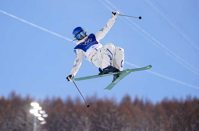 China's Eileen Gu during the Women's Freeski Halfpipe Final at the Livigno Snow Park, on day 16 of the Milano Cortina 2026 Winter Olympics, Italy.