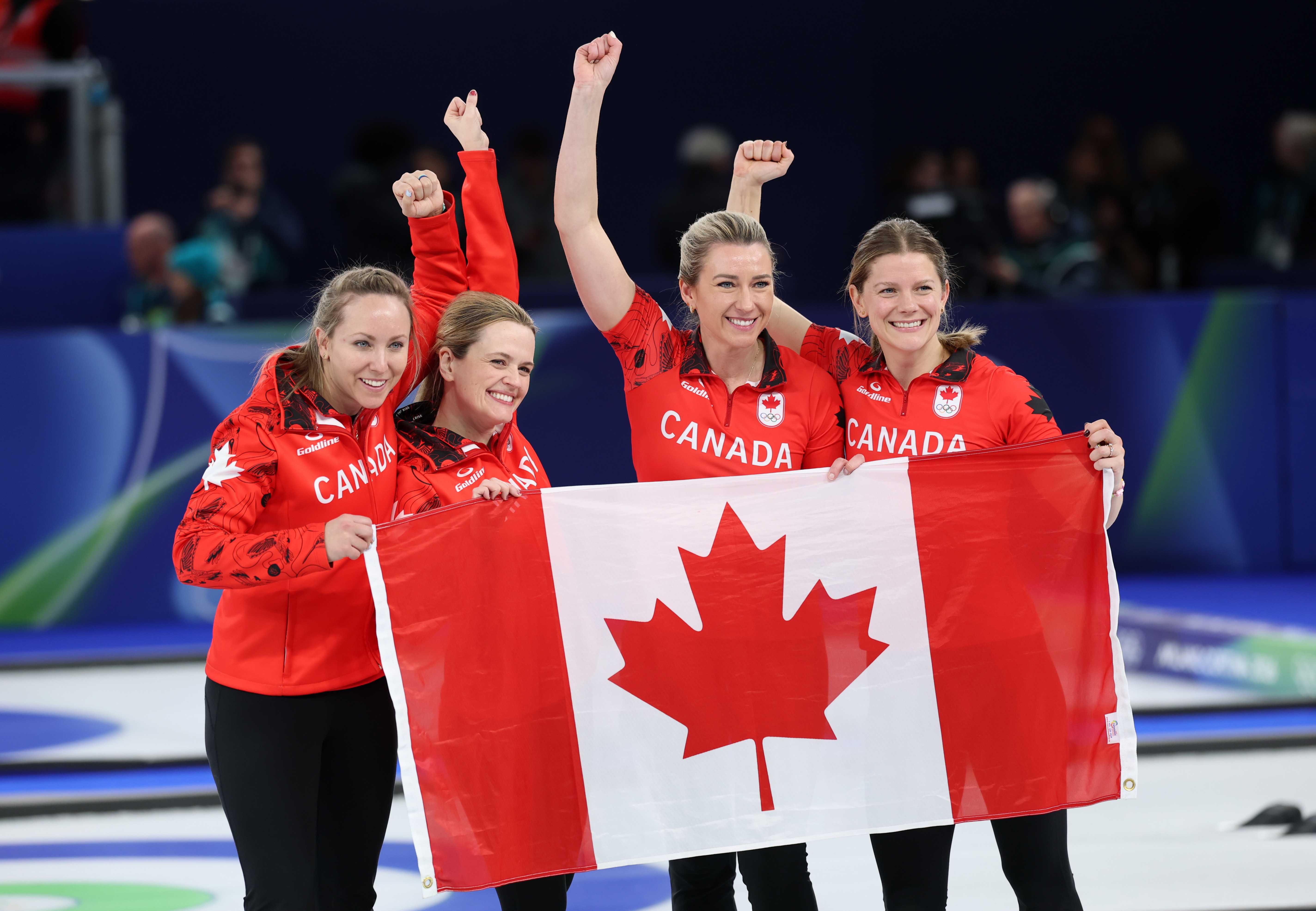 Top-ranked Canada beats US for bronze medal in women's curling at the Olympics