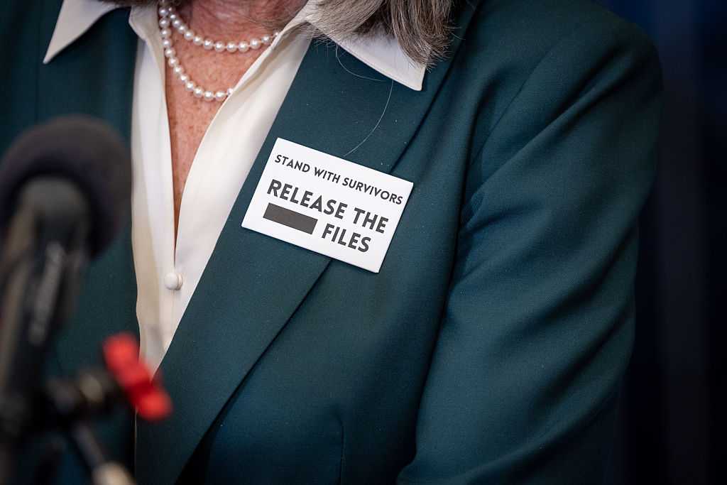 Democrats seen wearing pins in support of Jeffrey Epstein victims at State of the Union