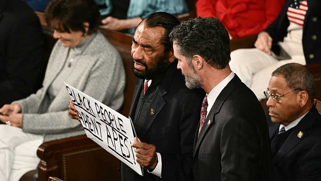 Video: U.S. Rep. Al Green is escorted out of President Trump's State of the Union