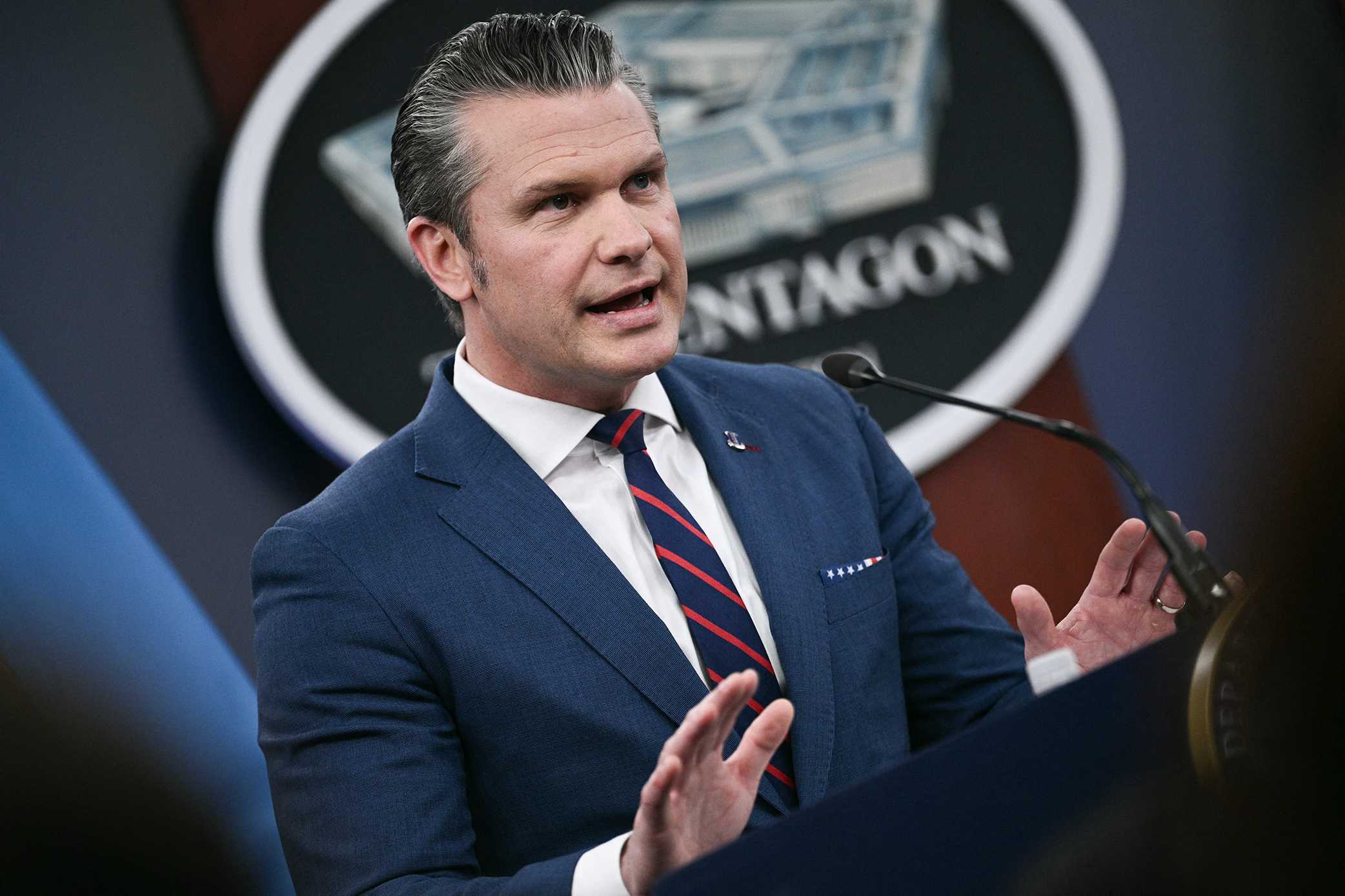Hegseth says a torpedo from a US submarine sank an Iranian warship