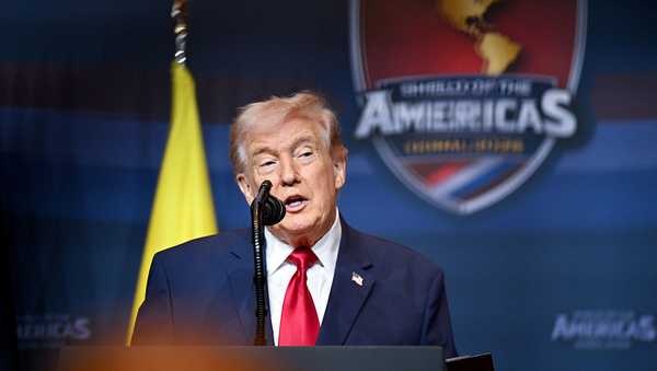 DORAL, FLORIDA - MARCH 07: U.S. President Donald Trump speaks as he hosts the 