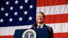President Jimmy Carter addressing a town meeting