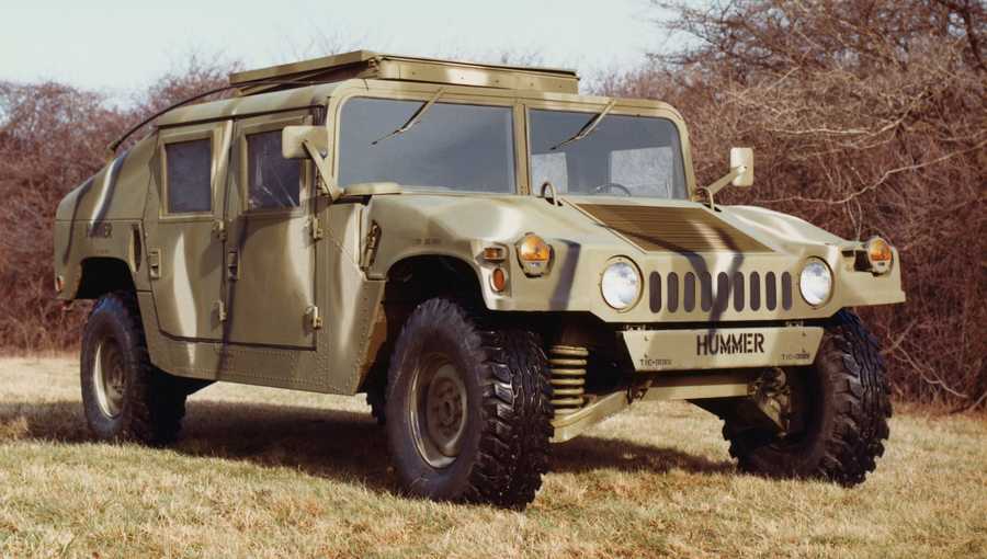 (Original Caption) Detroit, Michigan: AM General Corporation, a subsidiary of American Motors Corporation has been awarded a 1.2 billion contract by the U.S. Army (March 22th), to build a low-slung, diesel-powered 1 1/4 ton tactical vehicle called the Hummer. The new all-terrain vehicle, short for high-mobility, multi-purpose wheeled vehicle, will be assembled near South Bend, Indiana. The contract is estimated to create 800 jobs in the first year and up to 1,400 over its five-year life. The Hummer will be the successor to the Jeep.